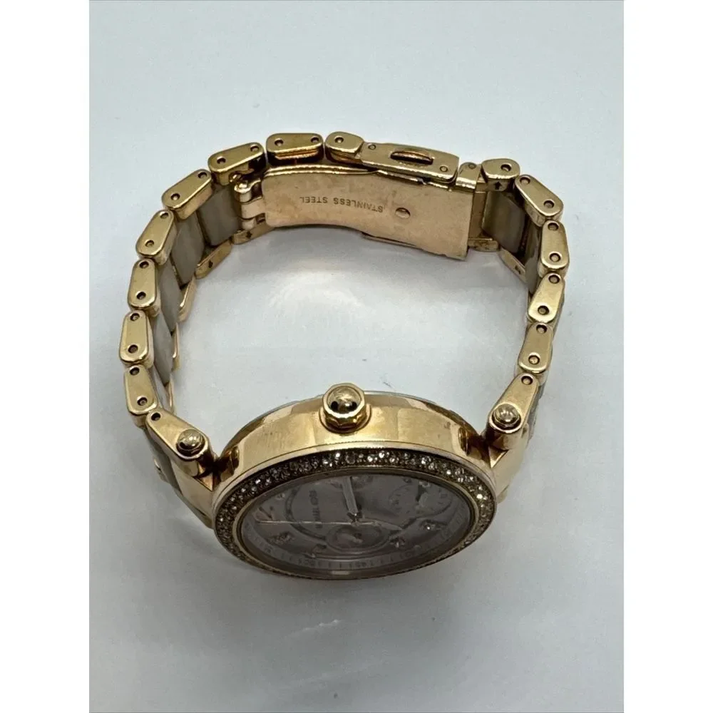 Michael Kors Mini Parker MK6110 Women's Rose Gold Analog Dial Wrist Watch JNA850